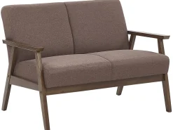 Fabric Living Room Set Brown Asnes