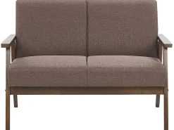 Fabric Living Room Set Brown Asnes