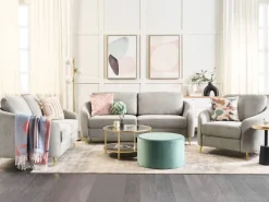 Fabric Living Room Set Grey Trosa