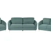 Fabric Living Room Set Green Trosa