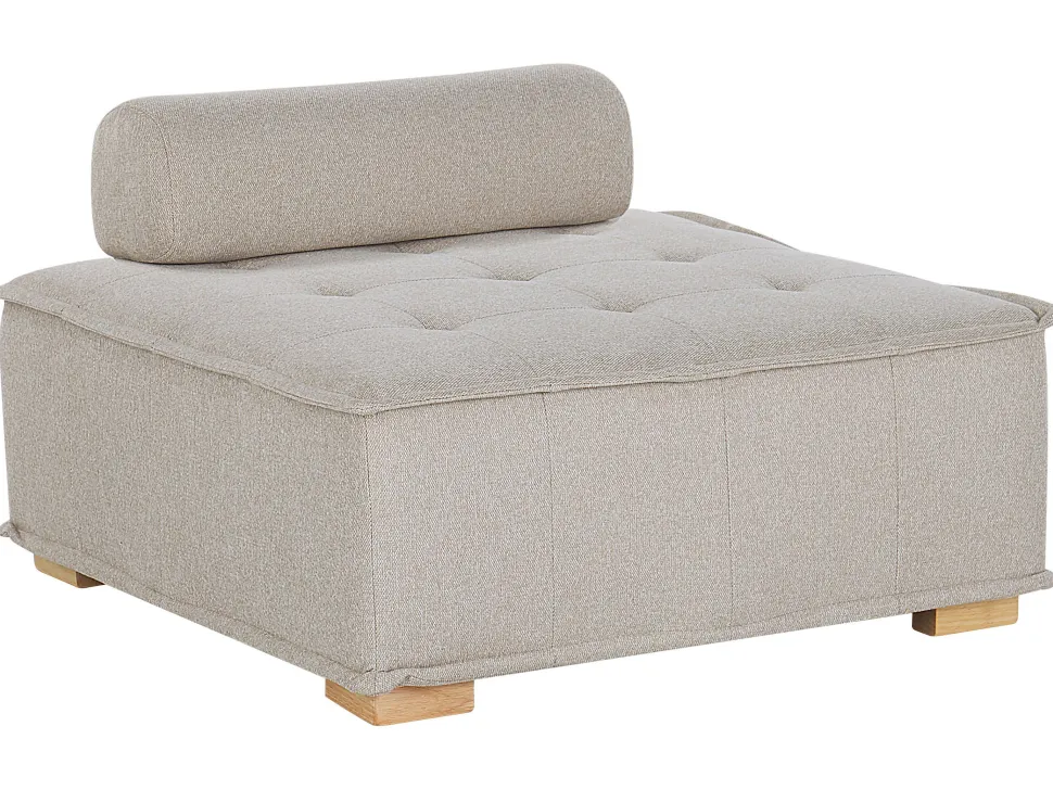 Fabric 1-Seat Section Beige Tibro