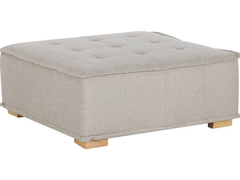 Fabric 1-Seat Section Beige Tibro