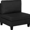 Fabric 1-Seat Section Black Fevik