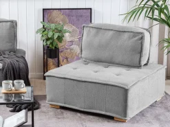 Fabric 1-Seat Section Grey Tibro