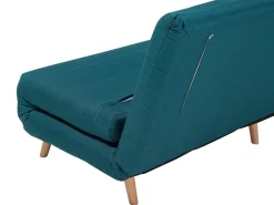 Fabric Single Sofa Bed Blue Setten