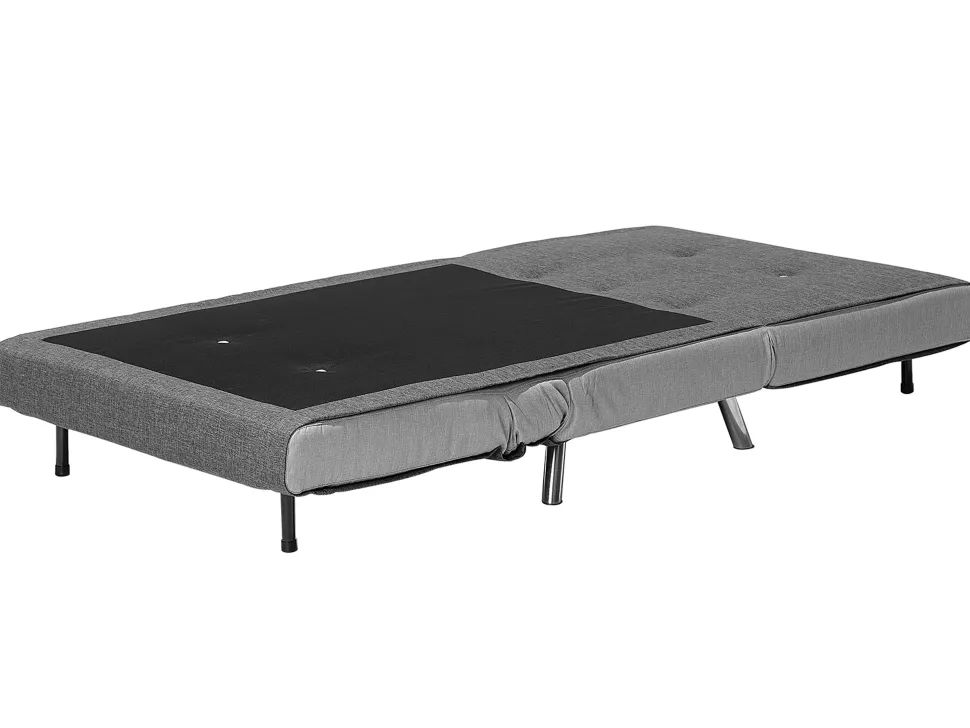 Fabric Single Sofa Bed Grey Farris