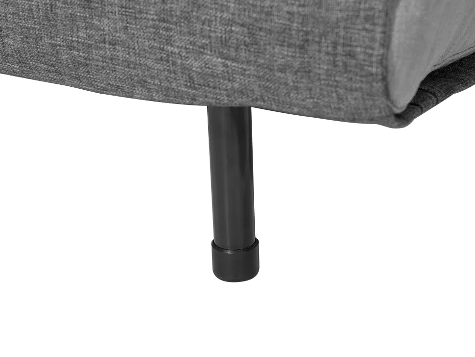 Fabric Single Sofa Bed Grey Farris