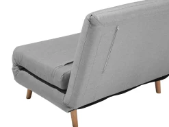 Fabric Single Sofa Bed Grey Setten