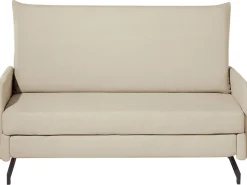 Fabric Sofa Bed Beige Belfast