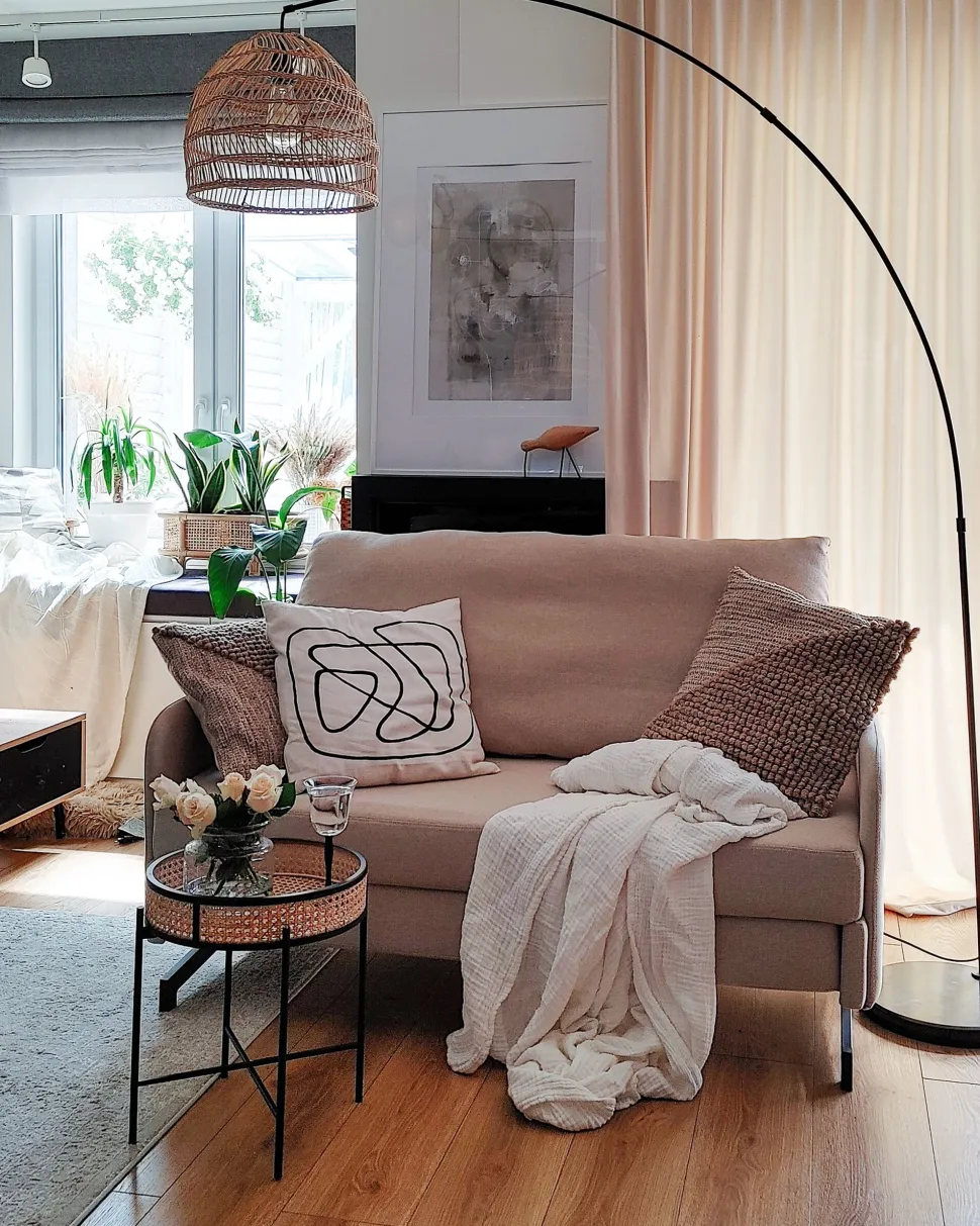 Fabric Sofa Bed Beige Belfast