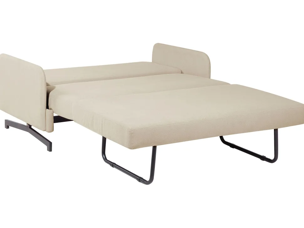 Fabric Sofa Bed Beige Belfast