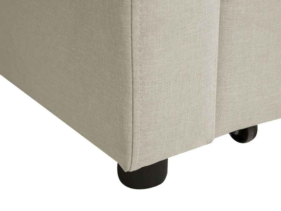 Fabric Sofa Bed Beige Glomma