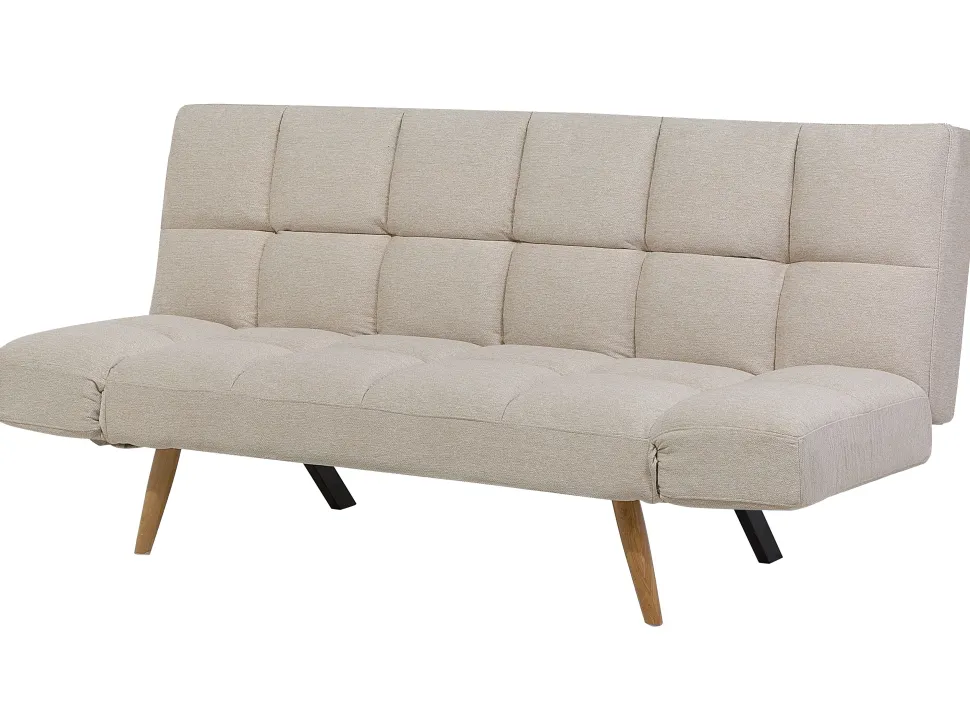 Fabric Sofa Bed Beige Ingaro