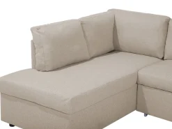 Fabric Sofa Bed Beige Karrabo
