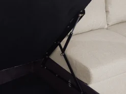 Fabric Sofa Bed Beige Karrabo