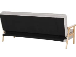Fabric Sofa Bed Beige Tjorn