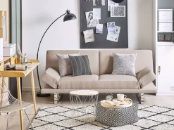Fabric Sofa Bed Beige York