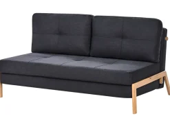Fabric Sofa Bed Black Edland