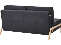 Fabric Sofa Bed Black Edland