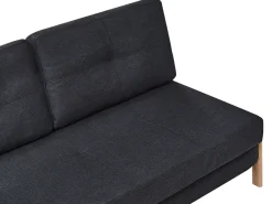 Fabric Sofa Bed Black Edland