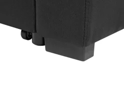 Fabric Sofa Bed Black Silda