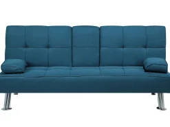 Fabric Sofa Bed Blue Roxen