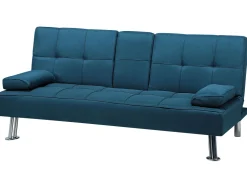 Fabric Sofa Bed Blue Roxen