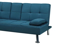 Fabric Sofa Bed Blue Roxen