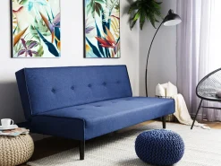 Fabric Sofa Bed Blue Visby