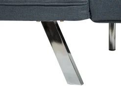 Fabric Sofa Bed Dark Blue Bristol