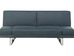 Fabric Sofa Bed Dark Blue York