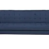 Fabric Sofa Bed Dark Blue Vehkoo
