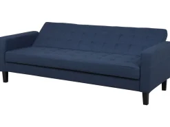 Fabric Sofa Bed Dark Blue Vehkoo
