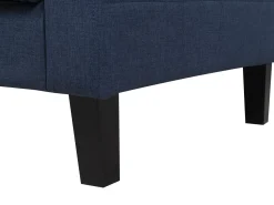 Fabric Sofa Bed Dark Blue Vehkoo