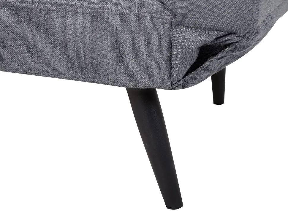 Fabric Sofa Bed Dark Grey Brekke