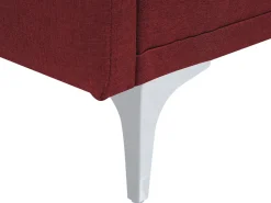 Fabric Sofa Bed Dark Red Lucan
