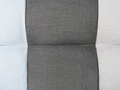 Fabric Sofa Bed Grey And Blue Patchwork Ingaro