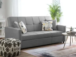 Fabric Sofa Bed Grey Glomma