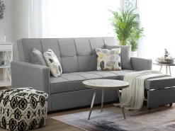 Fabric Sofa Bed Grey Glomma