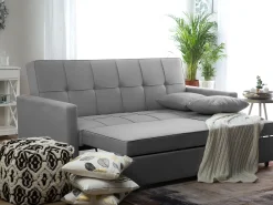Fabric Sofa Bed Grey Glomma