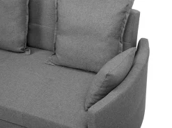 Fabric Sofa Bed Grey Hovin