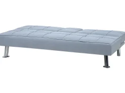 Fabric Sofa Bed Light Grey Roxen