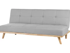 Fabric Sofa Bed Light Grey Froya