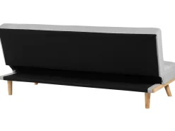Fabric Sofa Bed Light Grey Froya