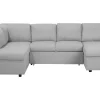 Fabric Sofa Bed Light Grey Karrabo