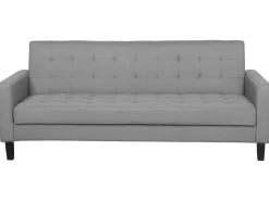 Fabric Sofa Bed Light Grey Vehkoo