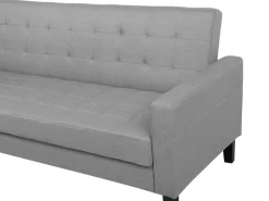 Fabric Sofa Bed Light Grey Vehkoo