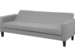 Fabric Sofa Bed Light Grey Vehkoo