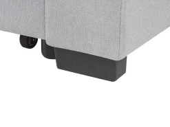 Fabric Sofa Bed Light Grey Silda