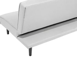 Fabric Sofa Bed Light Grey Visby